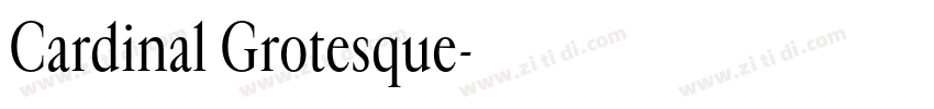 Cardinal Grotesque字体转换